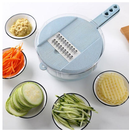 8 In 1 Mandoline Vegetable Slicer With Strainer