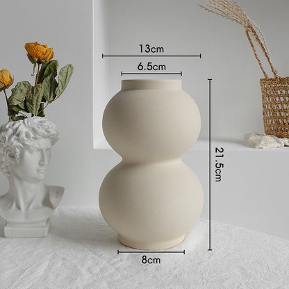 Light Ceramic Minimal Dry Flower Vase