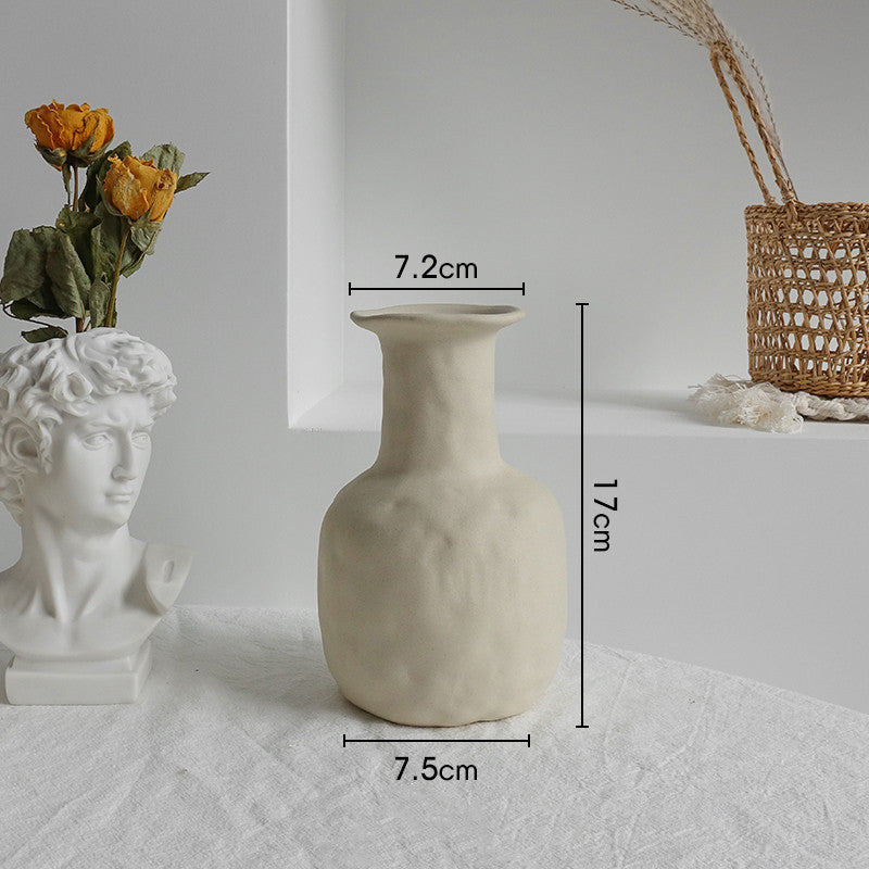 Light Ceramic Minimal Dry Flower Vase