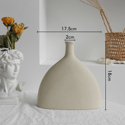 Light Ceramic Minimal Dry Flower Vase