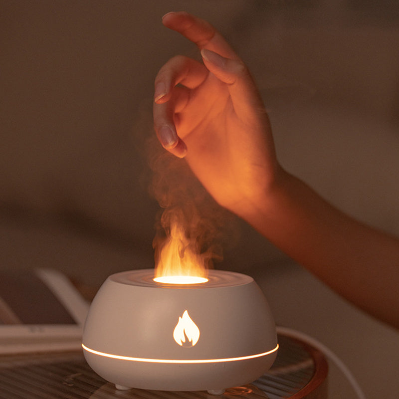 130ML USB Flame Aromatherapy Air Humidifier