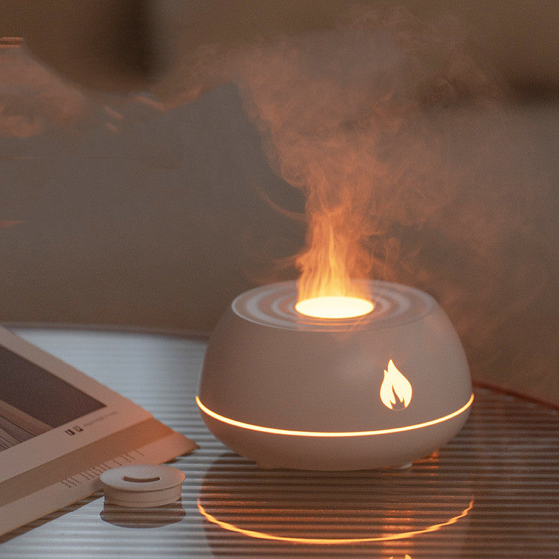 130ML USB Flame Aromatherapy Air Humidifier