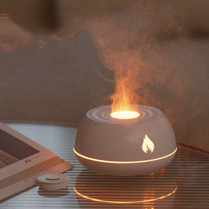 130ML USB Flame Aromatherapy Air Humidifier