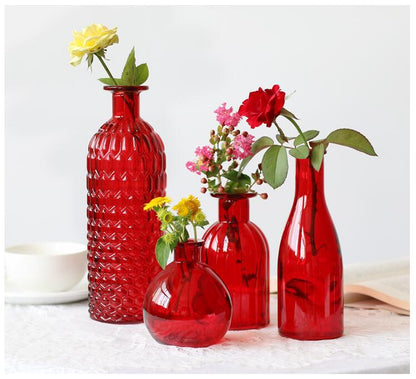 Morandi Narrow Mouth Vintage Glass Vase