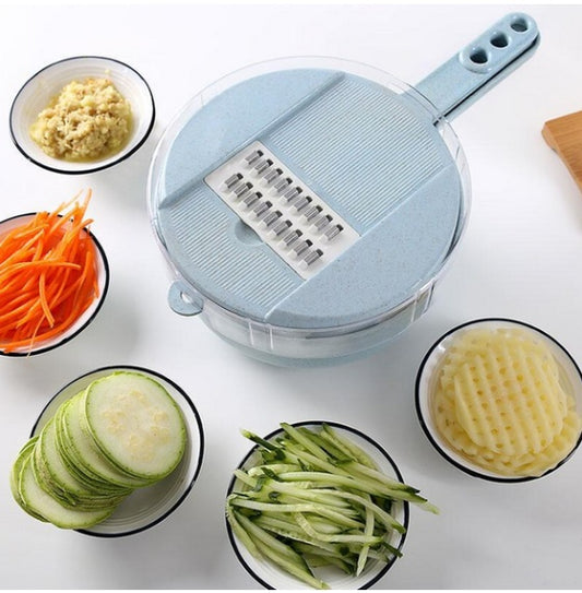 8 In 1 Mandoline Vegetable Slicer With Strainer