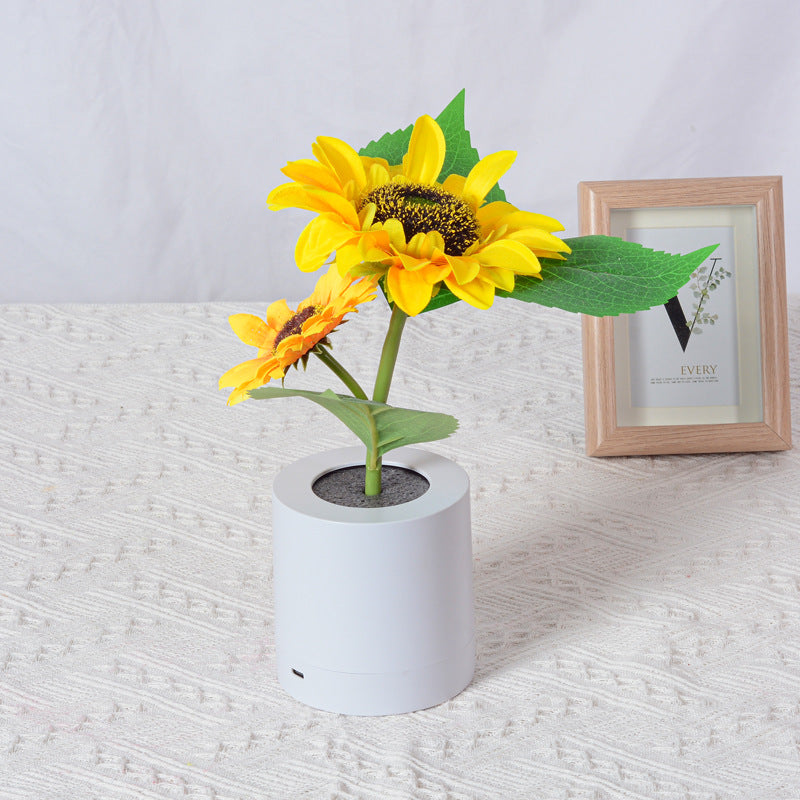 Rechargeable Sunflower Led Simulation Night Table Lamp