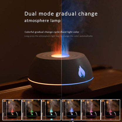 130ML USB Flame Aromatherapy Air Humidifier
