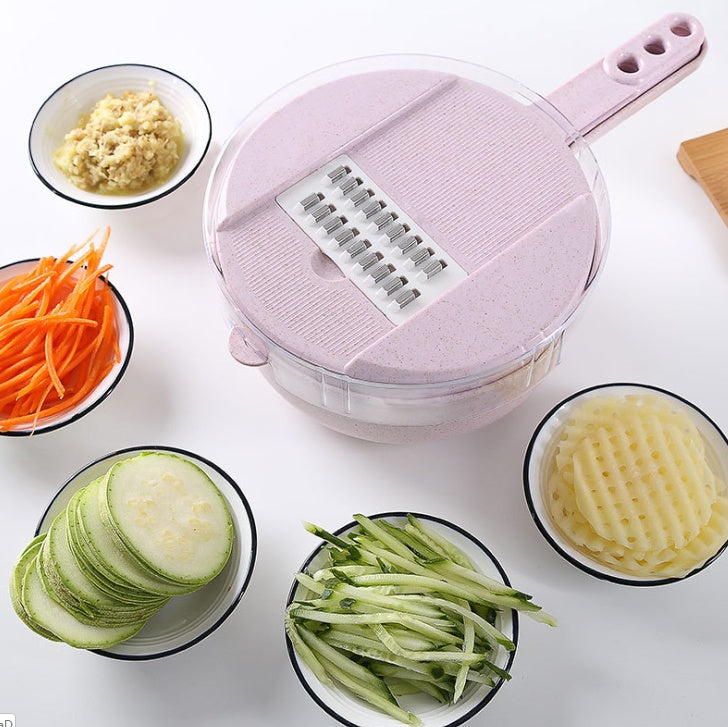 8 In 1 Mandoline Vegetable Slicer With Strainer