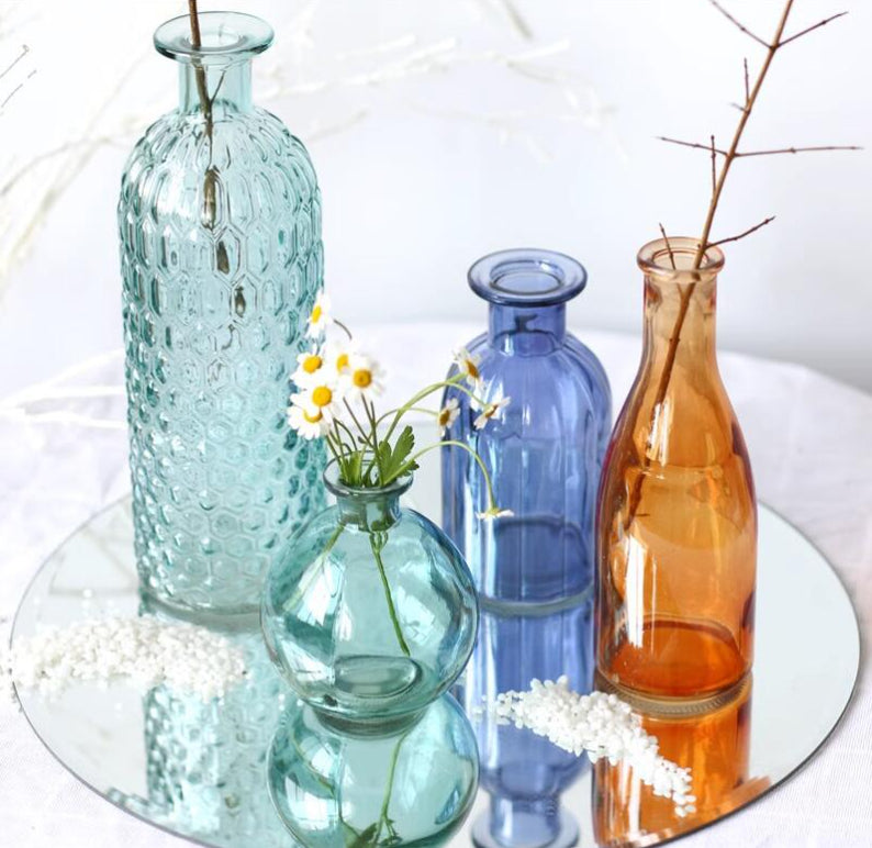 Morandi Narrow Mouth Vintage Glass Vase