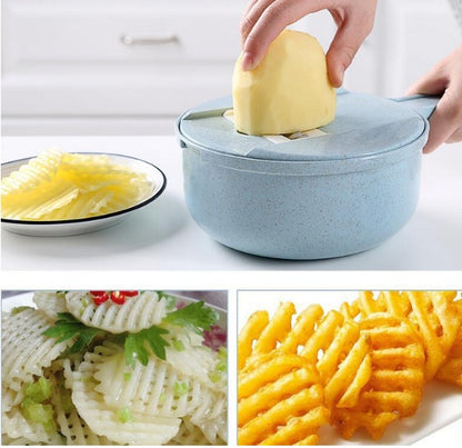 8 In 1 Mandoline Vegetable Slicer With Strainer