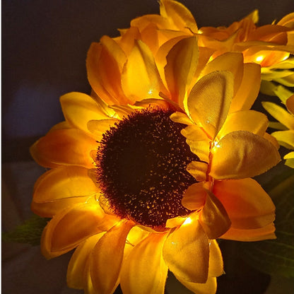 Rechargeable Sunflower Led Simulation Night Table Lamp