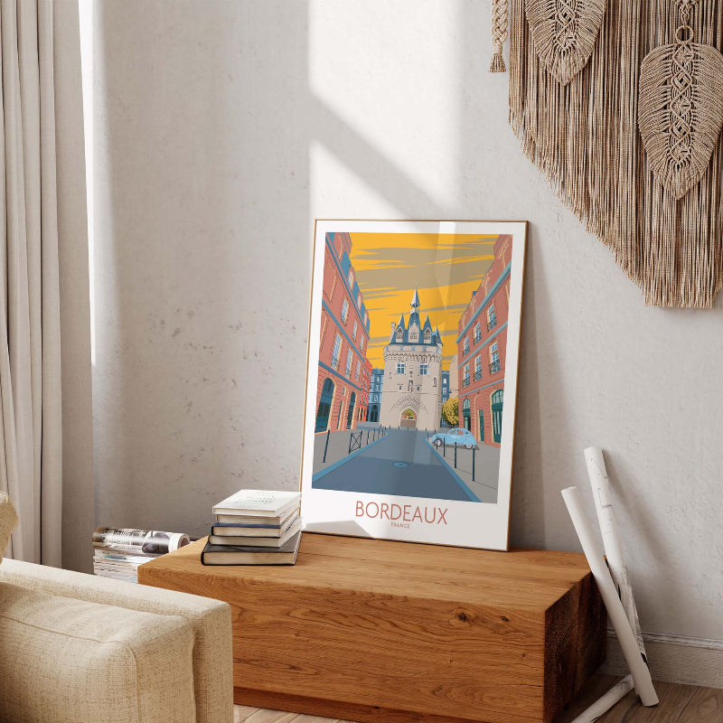 Bordeaux Tourist France Wall Art Poster