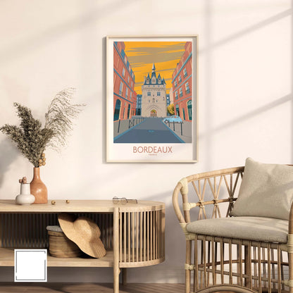 Bordeaux Tourist France Wall Art Poster