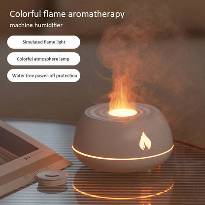 130ML USB Flame Aromatherapy Air Humidifier