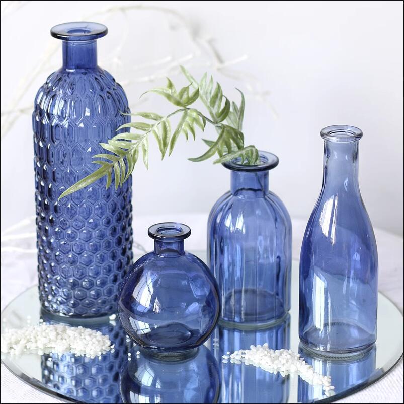 Morandi Narrow Mouth Vintage Glass Vase