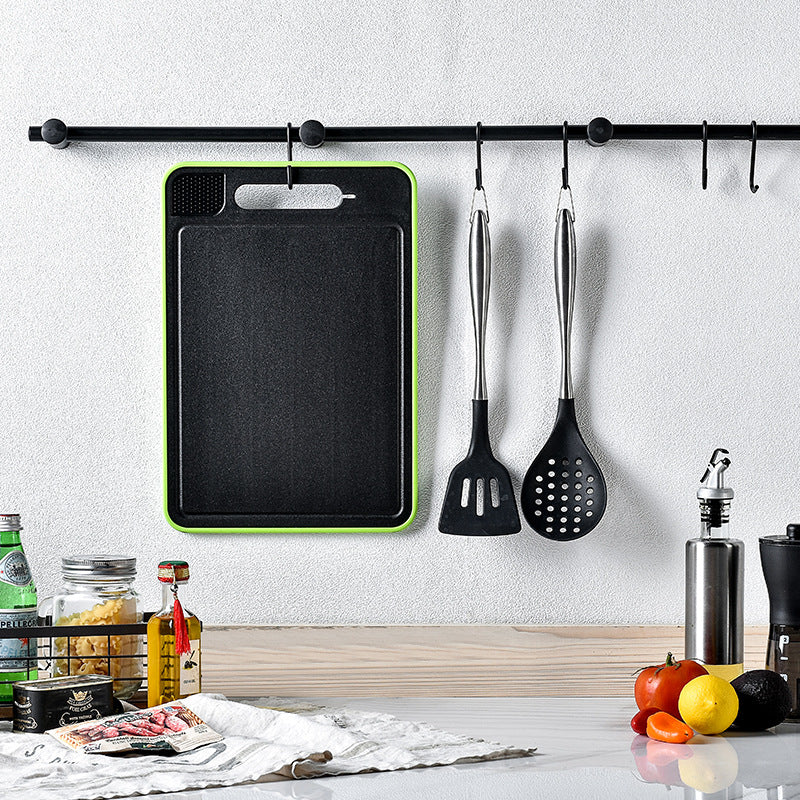 Two-Sided Defrost Cutting Board with Knife Sharpener