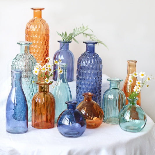 Morandi Narrow Mouth Vintage Glass Vase